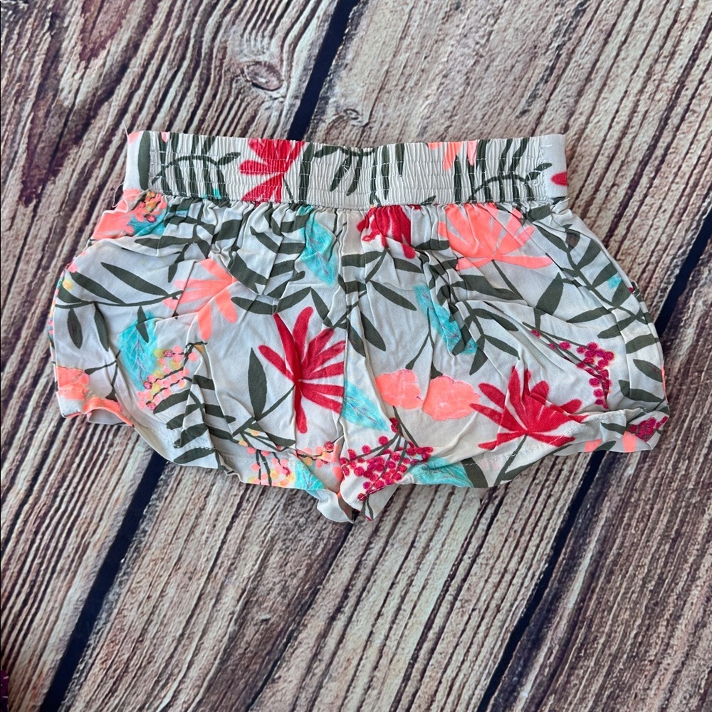 Gymboree&Crazy8 Colorful Floral and Leaf Shorts 2T 3T - Picture 6 of 7